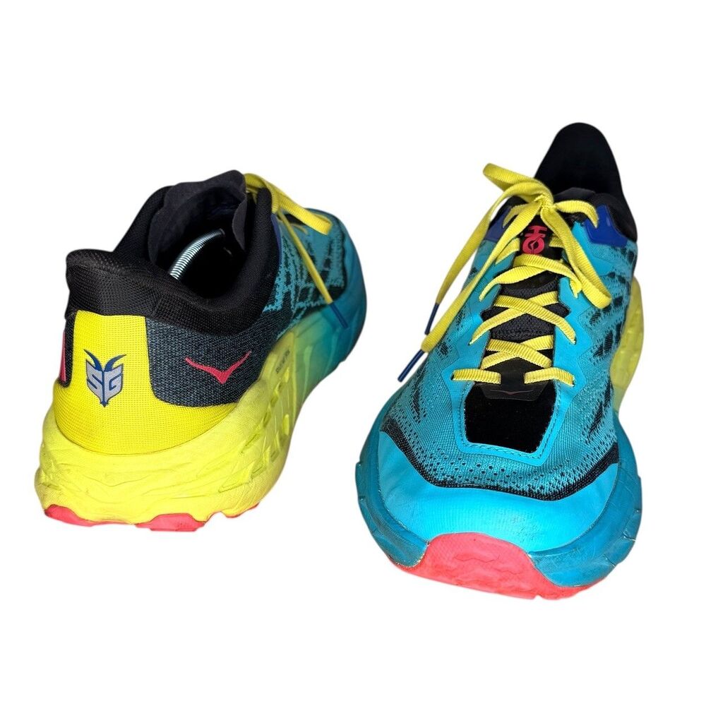 HOKA ONE ONE Men’s Shoes Size 14D Speedgoat 5 Vibram Scuba Blue Black Running